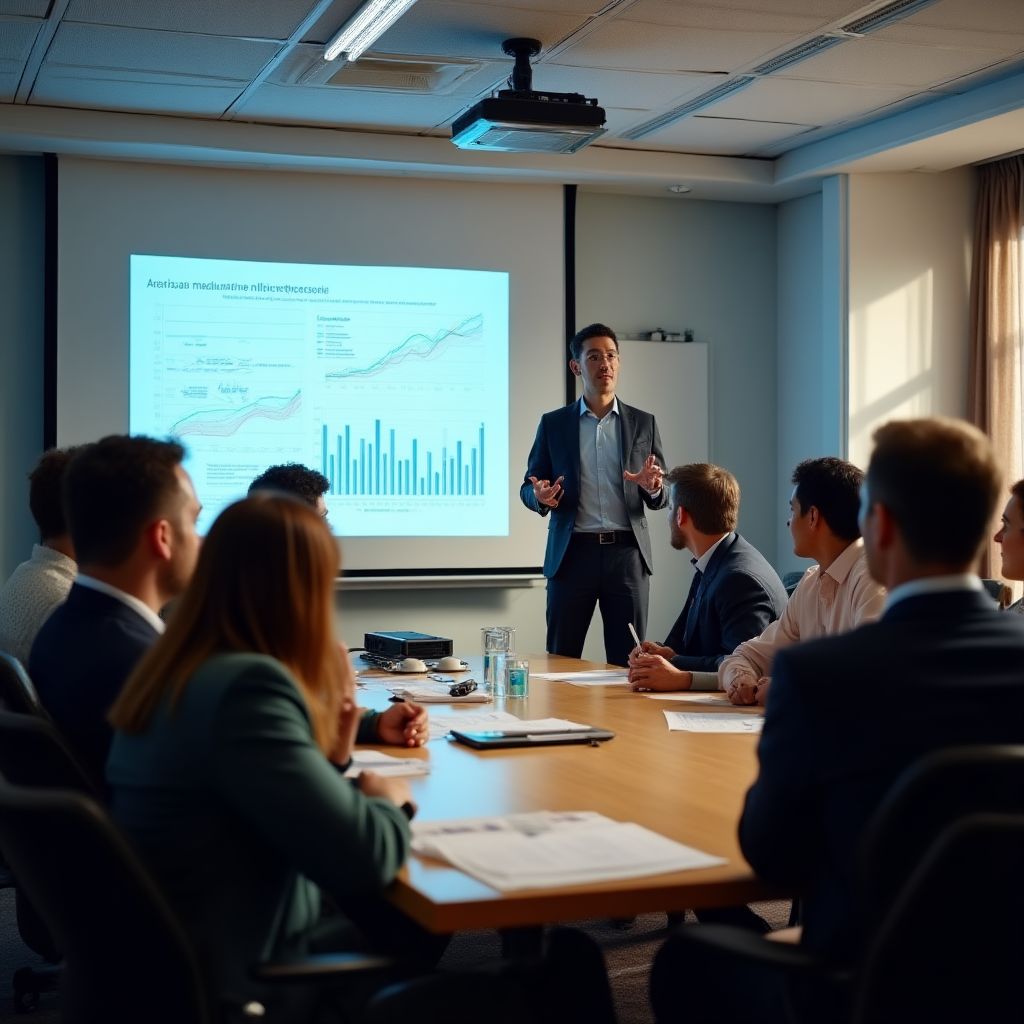 Sesión de formación para clientes corporativos